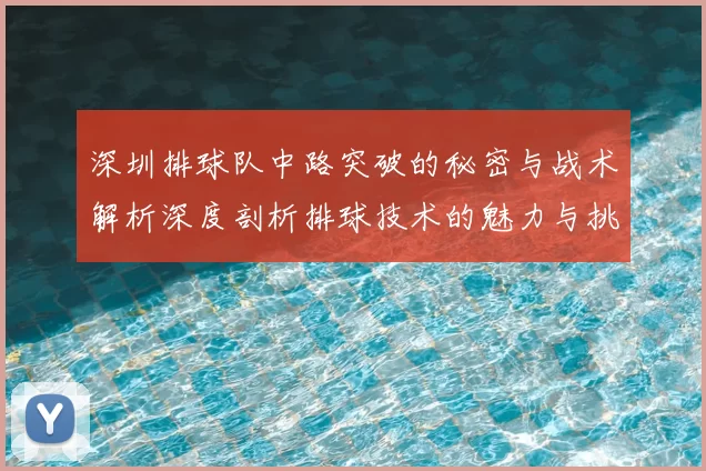 深圳排球队中路突破的秘密与战术解析深度剖析排球技术的魅力与挑战