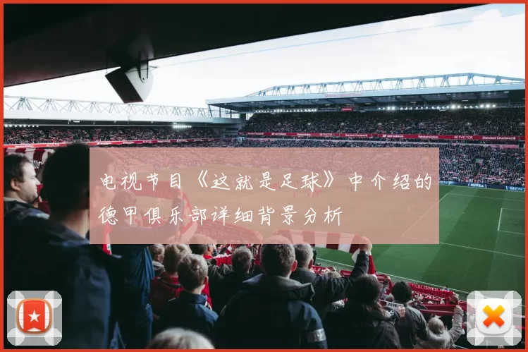 电视节目《这就是足球》中介绍的德甲俱乐部详细背景分析